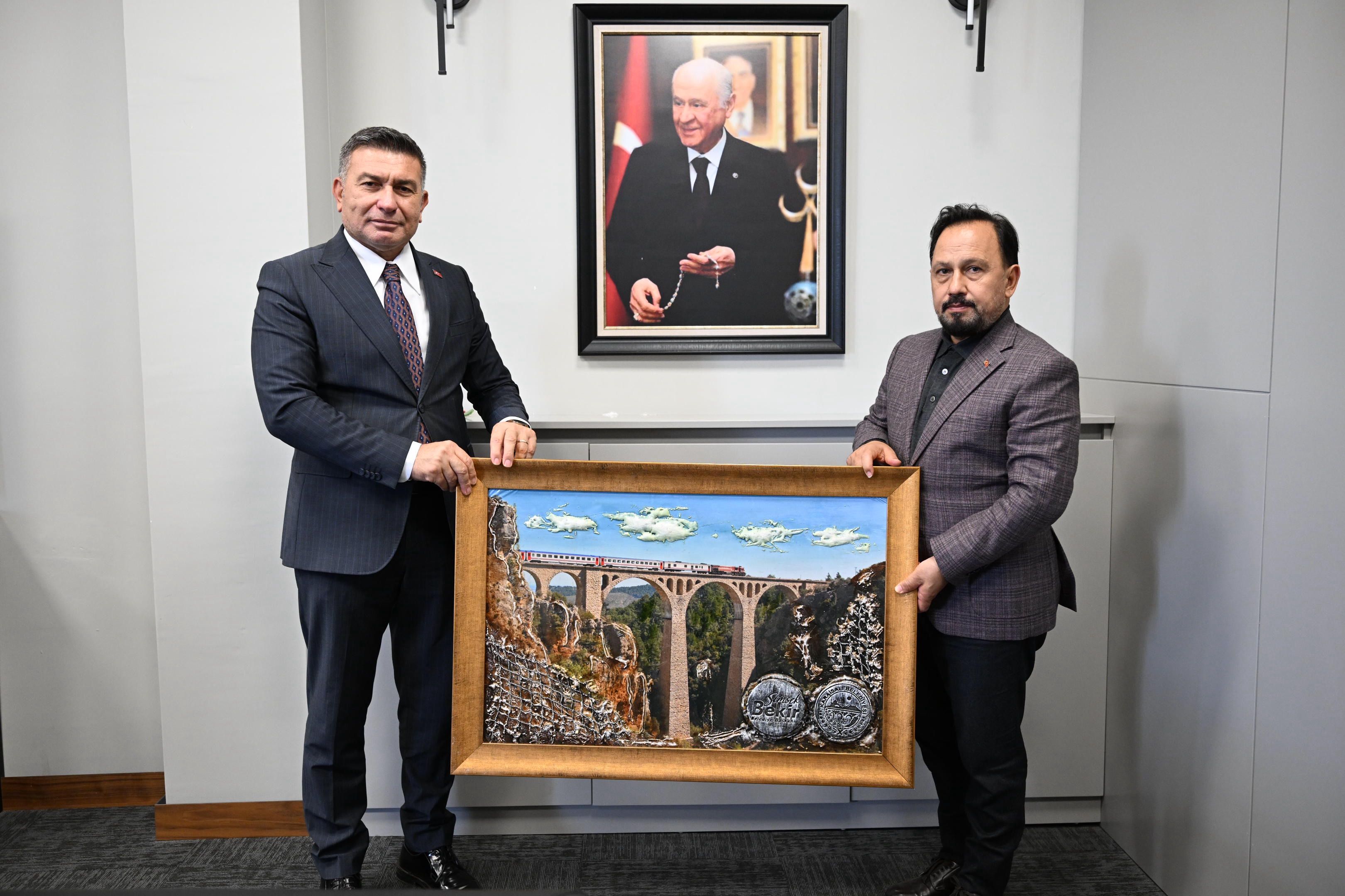 Başkan Bekir Şimşek, Sarıçam Belediye Başkanı Bilal Uludağ’ı Ağırladı