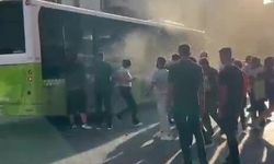 Adana'da Toplu Taşımada Yangın Çıktı