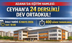 Ceyhan’a Dev Eğitim Yatırımı! 24 Derslikli Yeni Ortaokul Geliyor