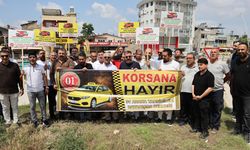 Adana'da Taksicilerden Korsan Taşımacılık Protestosu