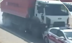 İmamoğlu'nda Korkutan Kaza! Jandarma Aracına Kamyon Çarptı