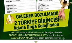 Adana Doğa Koleji LGS 2026'da Geleneği Bozmadı: 2 Türkiye Birincisi Çıkardı
