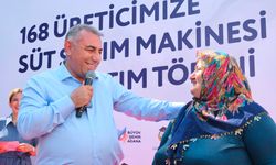 Adana Büyükşehir'den Sarıçamlı Üreticilere 168 Adet Süt Sağım Makinesi Desteği