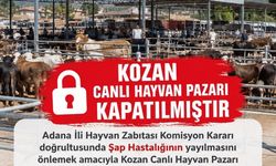 Kozan Hayvan Pazarında Şap Alarmı! İkinci Emre Kadar Kapatıldı