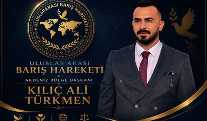 Uluslararası Barış Hareketi’nde Yeni Atama: Kılıç Ali Türkmen Akdeniz Bölge Başkanı Oldu