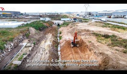 AOSB'den Dev Altyapı Hamlesi! Taşkın Riskine Karşı 1 Kilometreyi Aşan Dere Islahı