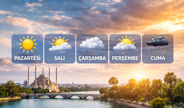 Adana’da Sıcak Hava Etkisini Sürdürecek, Haftanın Ortasında Yağış Bekleniyor