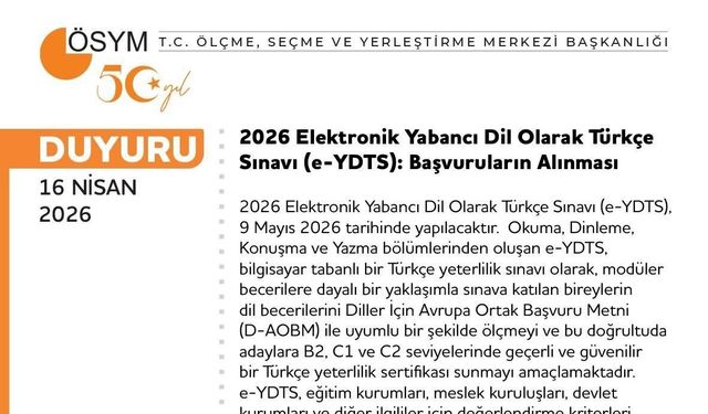 Adana’da İlk Kez Uygulanacak: e-YDTS Sınavı Geliyor