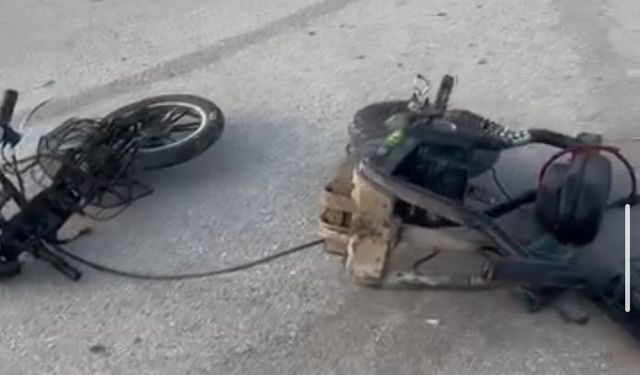 Adana’da Feci Kaza: Elektrikli Bisiklet İkiye Bölündü, Sürücü Havaya Savruldu