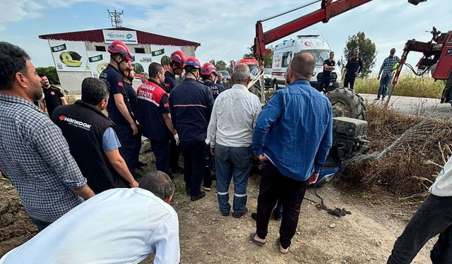 Yüreğir’de Korkunç Kaza: Vinçle Çıkarıldı