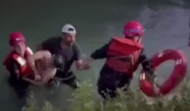 Adana’da Sulama Kanalına Düşen Genç Ölümden Döndü