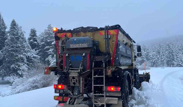 Ankara'da kar yağışı etkili oldu