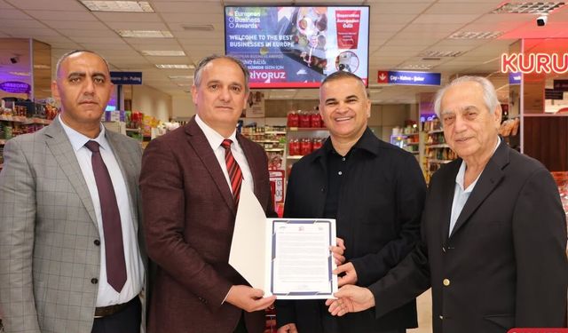 Groseri Market’e SGK’dan Teşekkür Belgesi