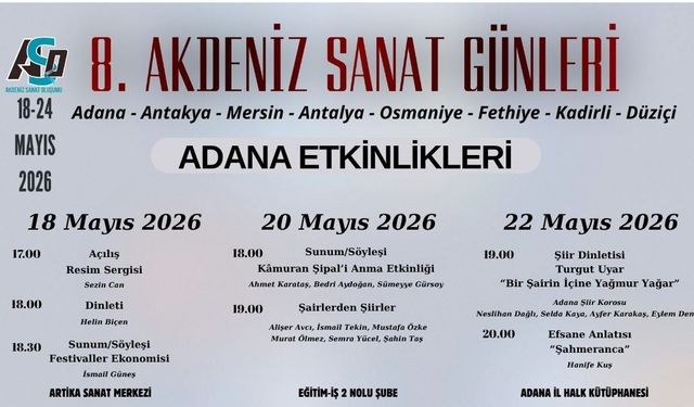 Akdeniz'in Sanat Nefesi Adana'da Yükselecek