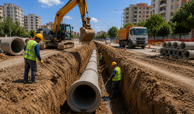 Adana'da 3 Bin 232 Metrelik Yeni Kanalizasyon ve Yağmursuyu Hattı Yapılacak