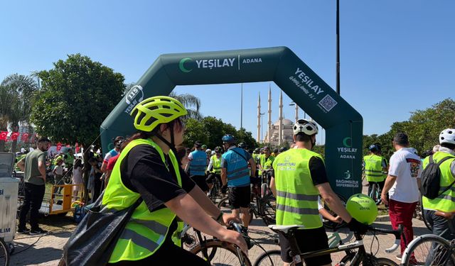 Adana, Yeşilay Bisiklet Turu’nda Türkiye’ye Örnek Oldu