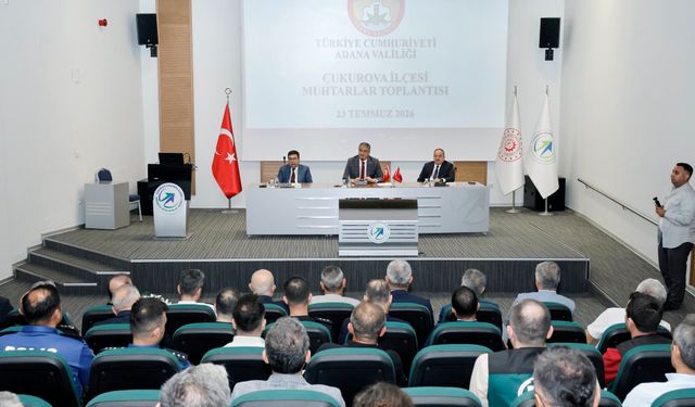 Vali Yavuz, Çukurova'nın Muhtarlarıyla Buluştu