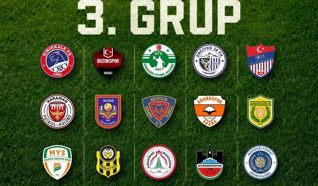 Adanaspor ve Adaletgücü'nün 3. Lig'deki Rakipleri Belli Oldu