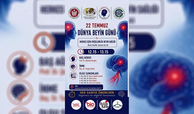 Çukurova Üniversitesi'nden Dünya Beyin Günü'ne Özel Bilim Kafe Etkinliği