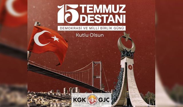 Küresel Gazeteciler Konseyi'nden 15 Temmuz Demokrasi ve Millî Birlik Günü Mesajı