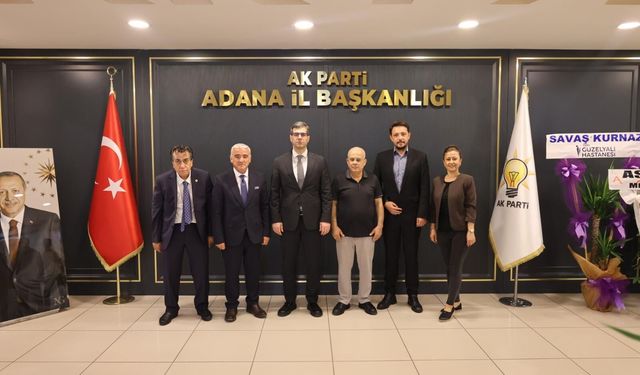ÇGC Yönetiminden AK Parti Adana İl Başkanı Özkan'a Tebrik Ziyareti