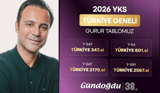 Gündoğdu YKS’de de Türkiye Zirvesinde