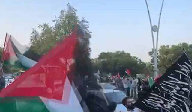 Adana'da Filistin'e  Destek Seli
