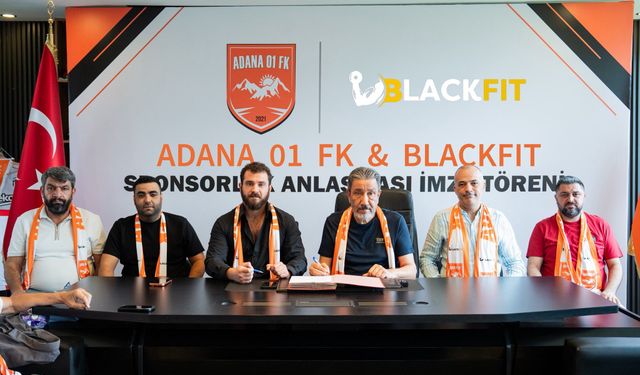 Adana 01 FK’dan Güç Birliği Anlaşması: BlackFit Spor Salonu ile Sponsorluk İmzalandı