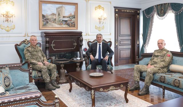 2’nci Ordu Komutanlığına Atanan Yaralı, Vali Yavuz’u Ziyaret Etti