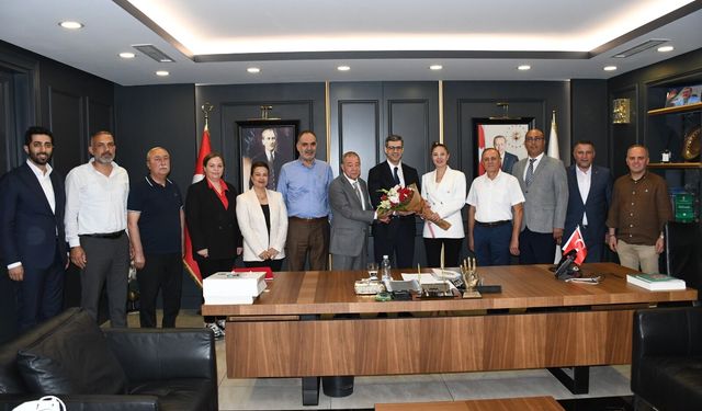 Türk-İş Heyetinden Başkan Özkan’a Ziyaret