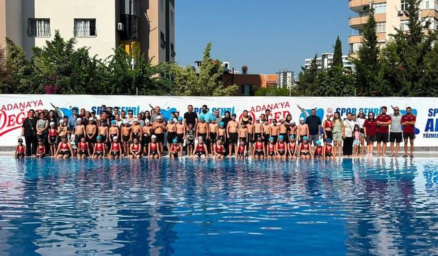 Adana Büyükşehir Belediyesi Yaz Spor Okulları Yüzme Kursları Tamamlandı