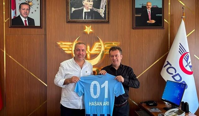 Adana Demirspor Başkanı Zeybek’ten TCDD 6. Bölge Müdürü Sarı’ya Ziyaret