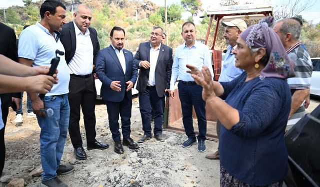 MHP Adana Heyetinden Yangın Bölgelerine Ziyaret: