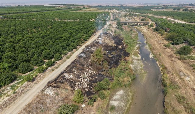 Adana’da Deliçay Deresi Çöplüğe Döndü! Narenciye Bahçeleri Tehlikede
