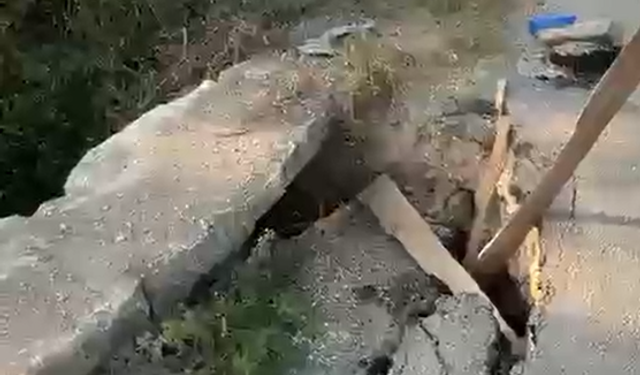 Seyhan’da Yol Çöktü, Kaza Meydana Geldi!