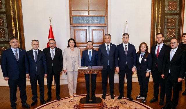 Adalet Bakanı Akın Gürlek Adana’da Vali Yavuz’u Ziyaret Etti