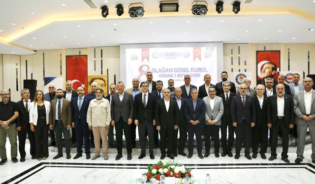Eğitim-Bir-Sen Adana Şube Başkanı Mustafa Sarıgeçili Yeniden Seçildi