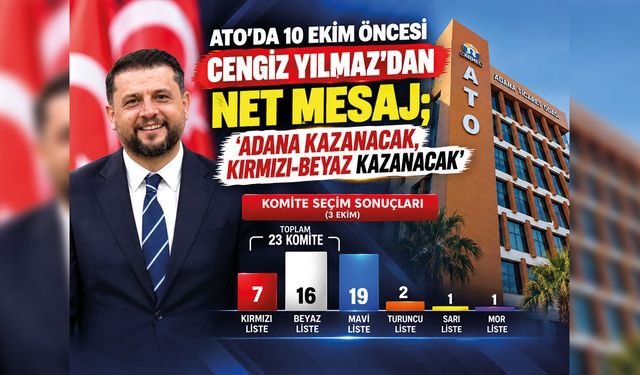 ATO’da Cengiz Yılmaz’dan Net Mesaj; ‘Adana Kazanacak, Kırmızı-Beyaz Kazanacak’