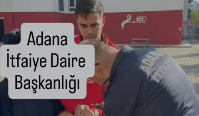 Adana İtfaiyesi Ekipleri Öğrencinin Yardımına Koştu