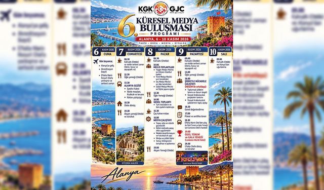 Alanya’da Dünya Medyası Bir Araya Geliyor! 6. Küresel Medya Buluşması İçin Geri Sayım Başladı