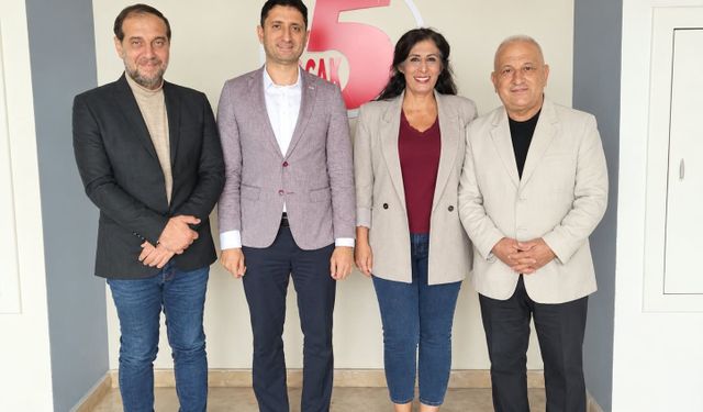 Anahtar Parti Sarıçam İlçe Başkanlığı’ndan 5 Ocak TV’ye Ziyaret