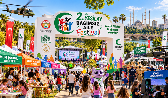 Adana’da 2. Yeşilay Bağımsız Aile Festivali Heyecanı! Merkez Park’ta Neler Olacak?