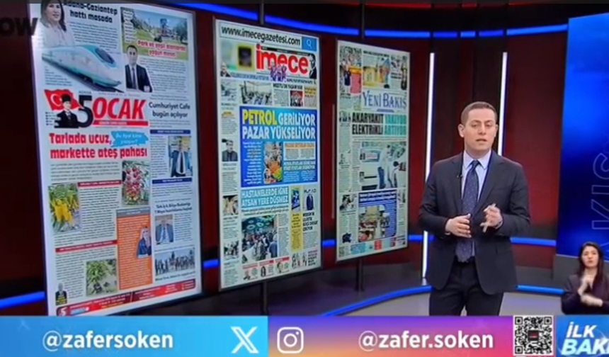 NOW TV Ekranlarında 5 Ocak Gazetesi'nin Manşeti Gündem Oldu