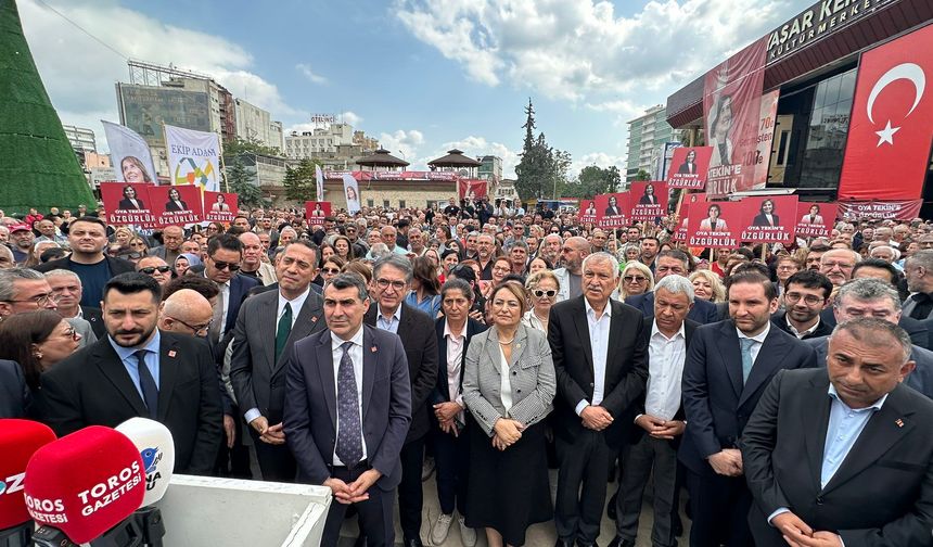 Seyhan’da “Oya Tekin’e Özgürlük” Mitingi: Kadir Aydar’dan Dikkat Çeken Sözler
