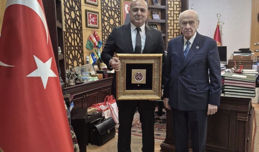 MHP Adana İl Başkanı Hakan Yıldırım'dan Bahçeli'ye Ziyaret! İlk Mesajı Dikkat Çekti
