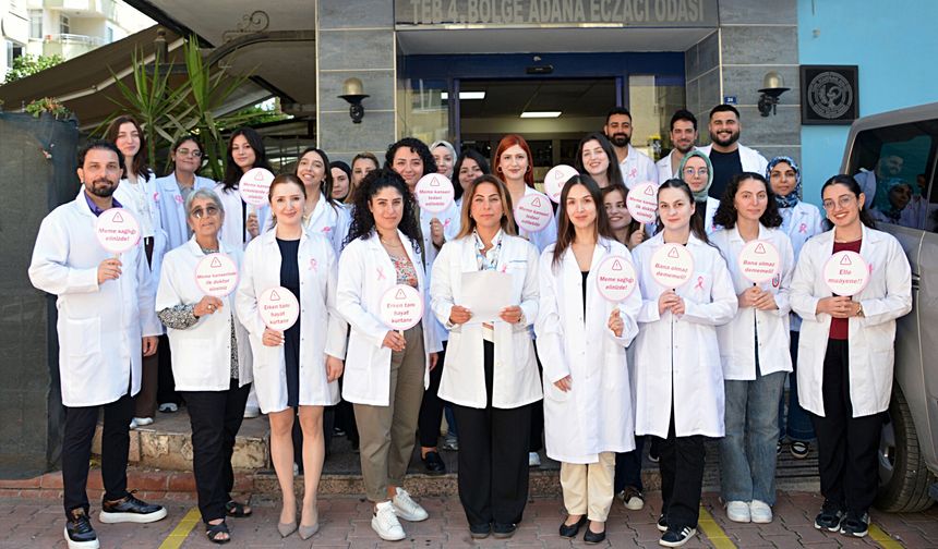 Adana Eczacı Odası’ndan Meme Kanseri Uyarısı "Erken Tespit Tedavide Başarı Demektir"