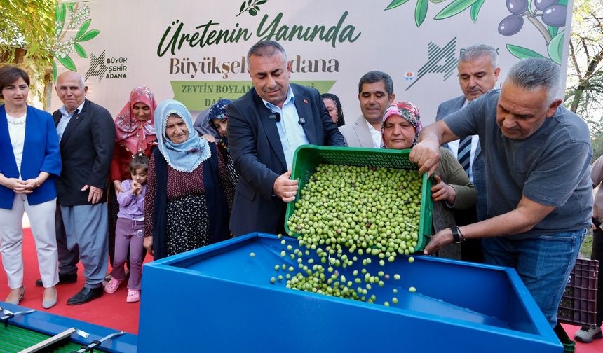 Adana Büyükşehir Belediyesi’nden Zeytin Üreticilerine Destek