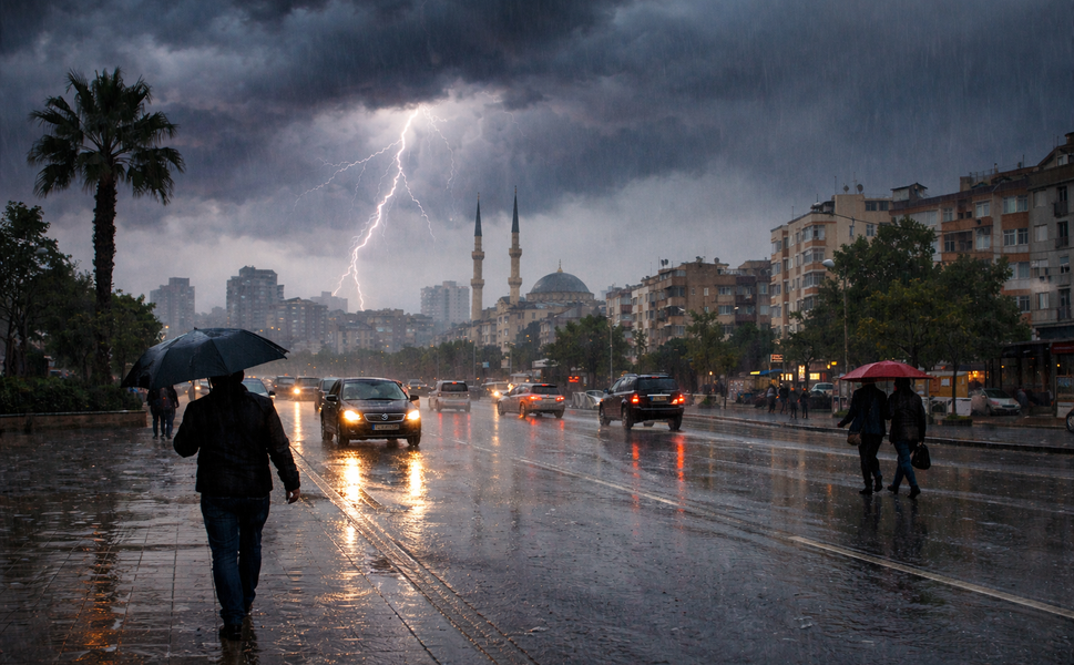 Adana’da Bahar Yerini Yağmura Bırakıyor! İşte 5 Günlük Tablo