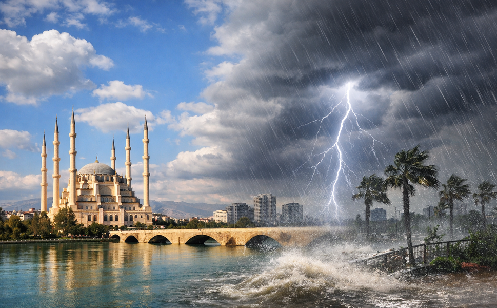 Adana'da Hafta Başında Sağanak, Hafta Sonunda Sıcaklık Patlayacak