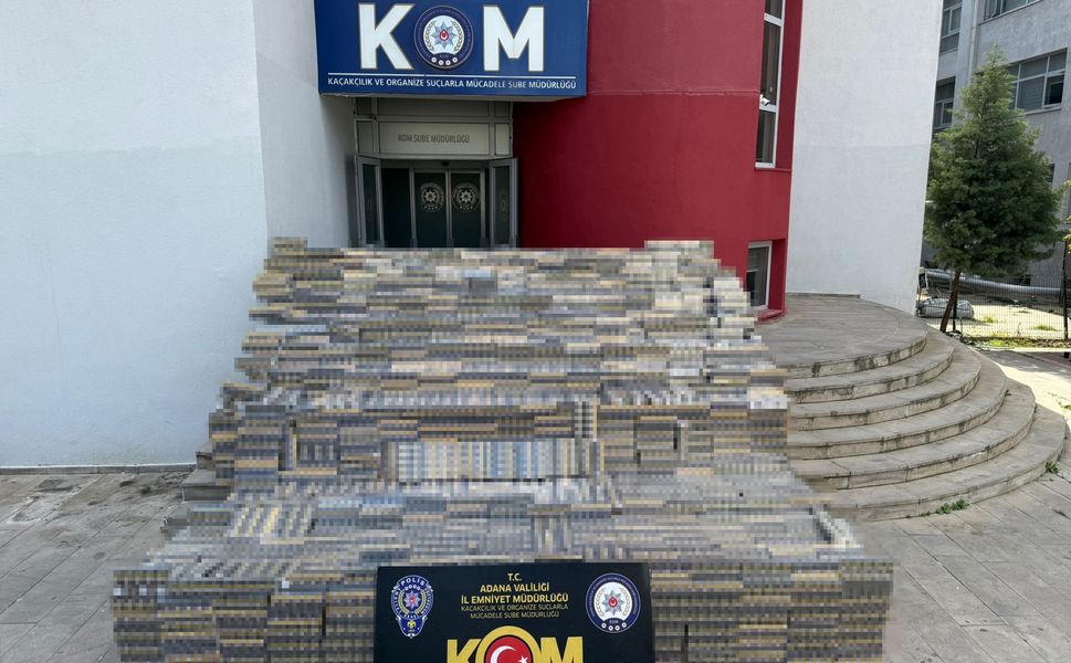 Adana’da 13,5 Milyon TL’lik Kaçak Sigara Operasyonu